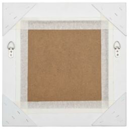 Berkfield Home Wall Mirror Baroque Style 40x40 cm White - thumbnail 4