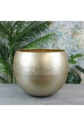 KDMD Matt Champagne Hampstead Planter Medium in Gold