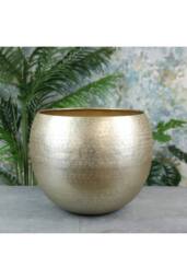 KDMD Matt Champagne Hampstead Planter Medium in Gold - thumbnail 2