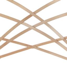 Wyld and Coco Set 2 Rose Gold Metal Dining Chairs White Faux Leather Seat Pad - thumbnail 8