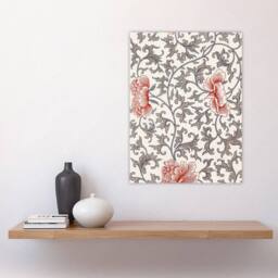 "Artery8 Owen Jones Ornamental Flower Filigree Pattern Wall Art Print in White - Size: W18"" x H24""" - thumbnail 4