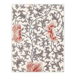 "Artery8 Owen Jones Ornamental Flower Filigree Pattern Wall Art Print in White - Size: W18"" x H24""" - thumbnail 1