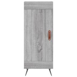 Berkfield Home Highboard Grey Sonoma 34.5x34x180 cm Engineered Wood - thumbnail 6