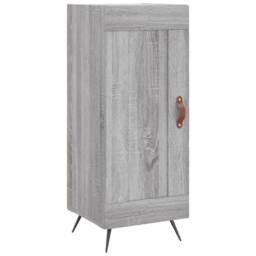 Berkfield Home Highboard Grey Sonoma 34.5x34x180 cm Engineered Wood - thumbnail 5