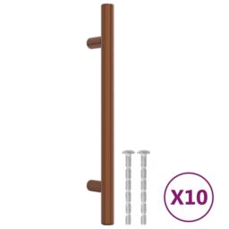 Berkfield Home Cabinet Handles 10 pcs Bronze 160 mm Stainless Steel in Brown - thumbnail 2