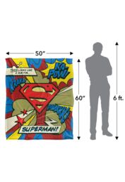 Warner Brothers Superman Officially Licensed Silky Touch Super Soft Throw Blanket 152 x 127 cm in White - thumbnail 5