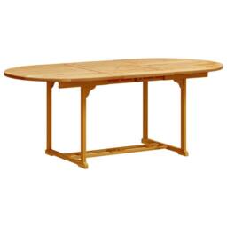 Berkfield Home 7 Piece Garden Dining Set Solid Wood Acacia & Textilene in Brown - thumbnail 3