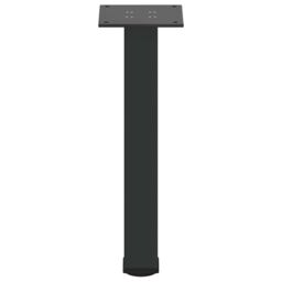 Berkfield Home Coffee Table Legs 4 pcs Black 30-32 cm Steel - thumbnail 6