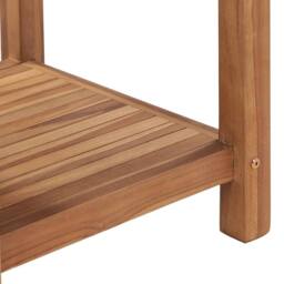 Berkfield Home Coffee Table 45x45x45 cm Solid Teak Wood in Brown - Size: 45 x 45 x 45 cm - thumbnail 5
