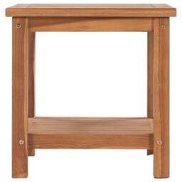 Berkfield Home Coffee Table 45x45x45 cm Solid Teak Wood in Brown - Size: 45 x 45 x 45 cm - thumbnail 2