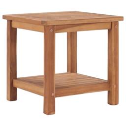 Berkfield Home Coffee Table 45x45x45 cm Solid Teak Wood in Brown - Size: 45 x 45 x 45 cm