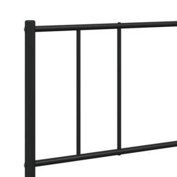 Berkfield Home Metal Bed Frame with Headboard & Footboard Black 200x200 cm - thumbnail 9