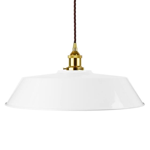 SE Home White Large Chancery Pendant Light - Gold - Brown Twisted - image 1