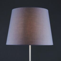 ValueLights Charlie Modern Stem Brushed Chrome Floor Lamp in Metallic Silver - thumbnail 4