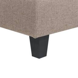 Wyld and Coco Ottoman Brown Polyester Footstool Square Modern Modular Sofa - thumbnail 5