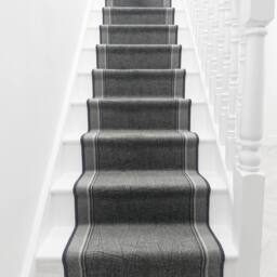 runrug Stair Runner Carpet - Soft & Comfortable, 8mm - 'Gala' in Dark Grey - Size: 100 cm x 690 cm - thumbnail 3