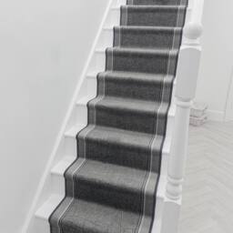 runrug Stair Runner Carpet - Soft & Comfortable, 8mm - 'Gala' in Dark Grey - Size: 100 cm x 690 cm - thumbnail 7