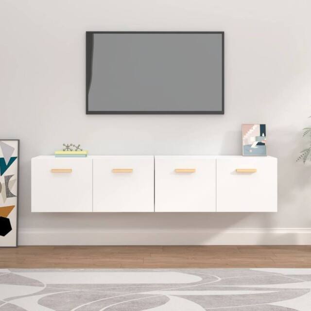 Berkfield Home Wall Cabinets 2 pcs White 80x35x36.5 cm Engineered Wood - image 1