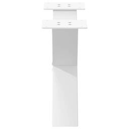 Berkfield Home Coffee Table Legs X-Shaped 2 pcs White 60x(30-31) cm Steel - thumbnail 6