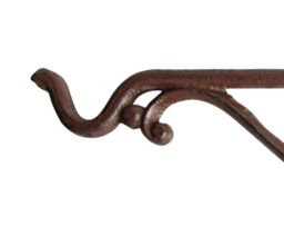 Primrose Cast Iron Wall Bracket Hook for Hanging Baskets Lanterns 35cm in Dark Grey - thumbnail 2