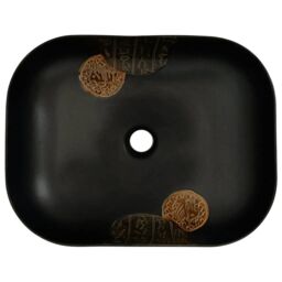 Berkfield Home Countertop Basin Black Rectangular 48x37.5x13.5 cm Ceramic - thumbnail 6