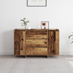 Berkfield Home Sideboard Old Wood 120x41x75 cm Engineered Wood in Brown - Size: 120 x 41 x 75 cm - thumbnail 2