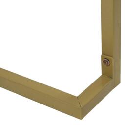 Wyld and Coco Console Table White with Gold Base 2 Drawers 115 x 50 cm - thumbnail 8