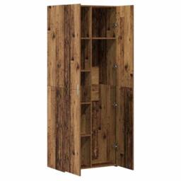Berkfield Home Highboard Old Wood 70x42.5x185 cm Engineered Wood in Brown - thumbnail 5