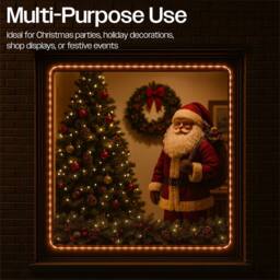 mysmartbuy 10 m Multi-Colour or Candy Cane Rope Light 100 LED Battery Operated in Red - Size: 10m - thumbnail 8