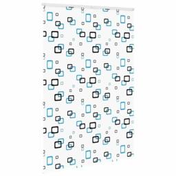Berkfield Home Shower Roller Blind with Cassette 150x240 cm Fabric Width 146 cm in White - thumbnail 4
