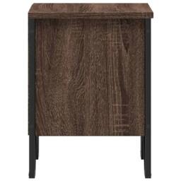 Berkfield Home Decorative Bedside Cabinet Brown Oak 2 pcs 40x30x40 cm Engineered Wood - Size: 40 x 30 x 40 cm - thumbnail 6