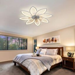 Garwarm 90cm 7 - Blade Reversable Dimmable LED Ceiling Fan in White - thumbnail 6