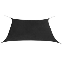 Berkfield Home Sunshade Sail Oxford Fabric Square 2x2 m Anthracite in Black - thumbnail 1