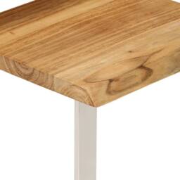 Berkfield Home Nesting Tables 3 pcs with Live Edge Solid Wood Acacia in Brown - thumbnail 7
