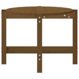 Berkfield Home Coffee Table Honey Brown 118x63x45 cm Solid Wood Pine - Size: 118 x 63 x 45 cm - thumbnail 6