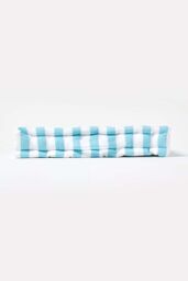 Homescapes Cotton Thick Stripe Floor Cushion in Blue - Size: 40 cm x 40 cm - thumbnail 5