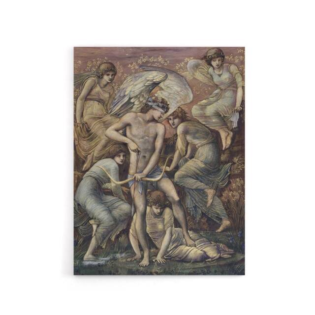 "Artery8 Cupid's Hunting Fields Canvas Wall Art Print Edward Burne Jones in Brown - Size: W18"" x H24""" - image 1