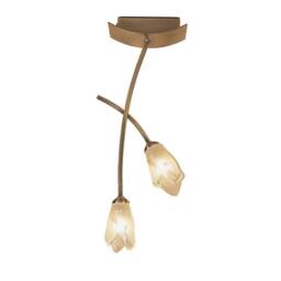 Netlighting Pietra Ceiling 2 Light G9 Antique Brass in Bronze - thumbnail 1