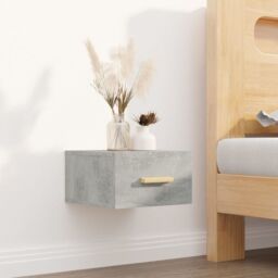 Berkfield Home Wall-mounted Bedside Cabinet Concrete Grey 35x35x20 cm - Size: 35 x 35 x 20 cm - thumbnail 1