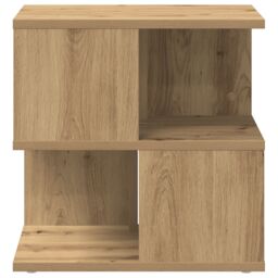 Berkfield Home Side Table Artisan Oak 40x40x40 cm Made of Engineered Wood in Brown - Size: 40 x 40 x 40 cm - thumbnail 6