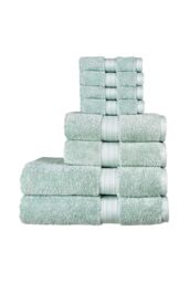 CHRISTY 'Renaissance' Luxury 675GSM Egyptian Cotton 8 Piece Towel Bale in Duck Egg Blue - thumbnail 1