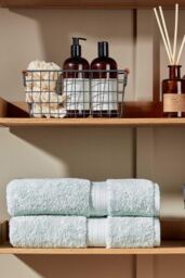 CHRISTY 'Renaissance' Luxury 675GSM Egyptian Cotton 8 Piece Towel Bale in Duck Egg Blue - thumbnail 4