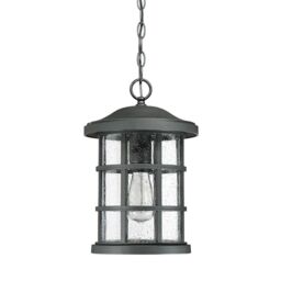 Loops Outdoor IP44 1 Bulb Chain Lantern Earth Black LED E27 60W - thumbnail 2