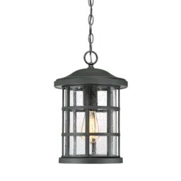 Loops Outdoor IP44 1 Bulb Chain Lantern Earth Black LED E27 60W - thumbnail 4