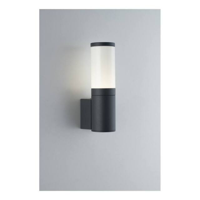 Netlighting Discovery Outdoor LED Modern Wall Light Anthracite IP54 4000K in Black