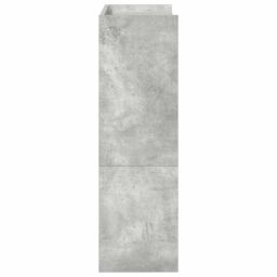Berkfield Home Shoe Rack Concrete Grey 60x25x81 cm Engineered Wood - Size: 60 x 25 x 81 cm - thumbnail 5