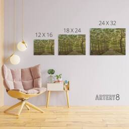 "Artery8 La Fargue Herepad In The Hague Canvas Wall Art Print in Green - Size: W18"" x H24""" - thumbnail 4
