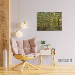 "Artery8 La Fargue Herepad In The Hague Canvas Wall Art Print in Green - Size: W18"" x H24""" - thumbnail 3