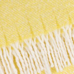 Wylder Nature Isla Woven Tasselled Throw in Yellow - Size: 130 cm x 180 cm - thumbnail 4