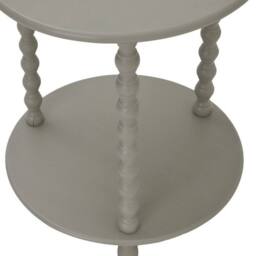 Lemon Pavilion Furniture and Decor The Camden Collection Round Side Table, Wood, L45 x W45 x H60 cm, Grey - thumbnail 3